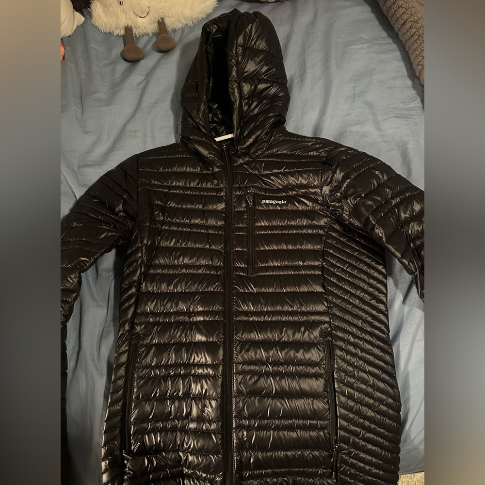 Patagonia Ultralight Down Sweater Puffer Quilted Jacket Coat Womens XS Black